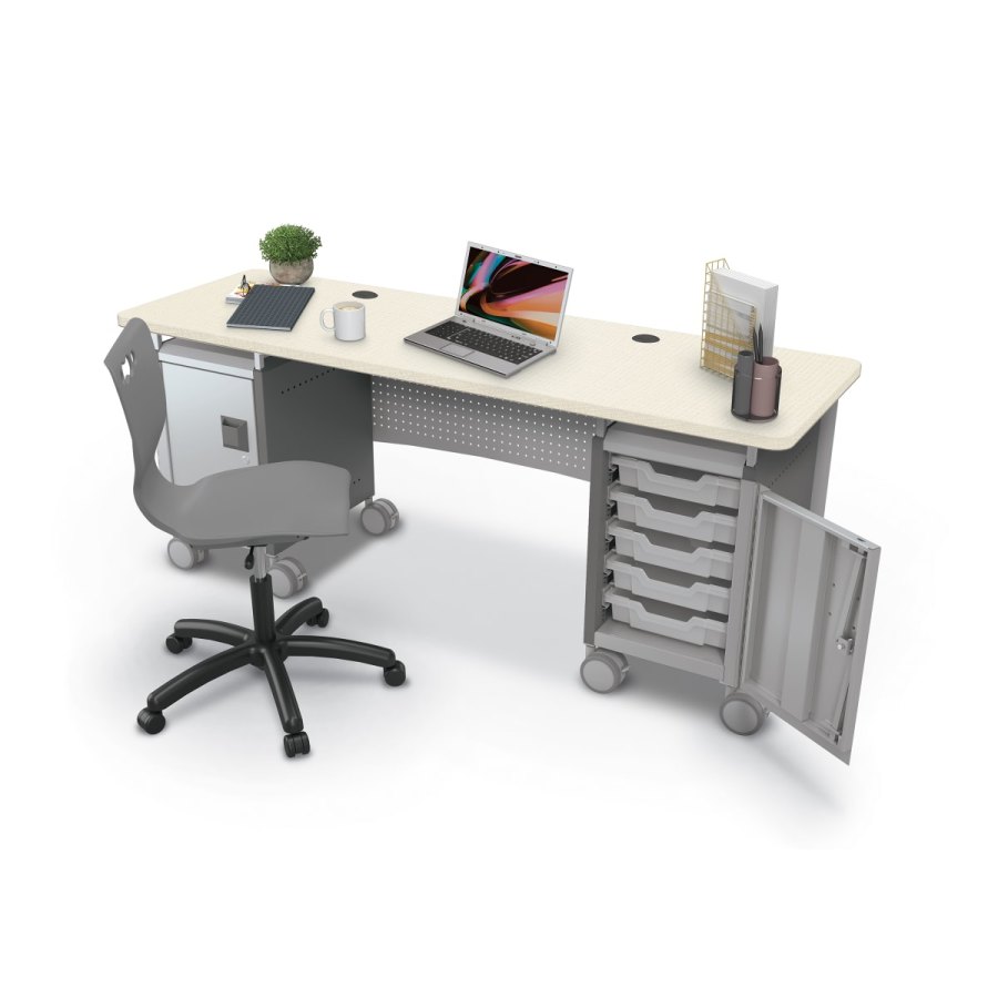 Mooreco — Compass Dual Cabinet Teacher Desk