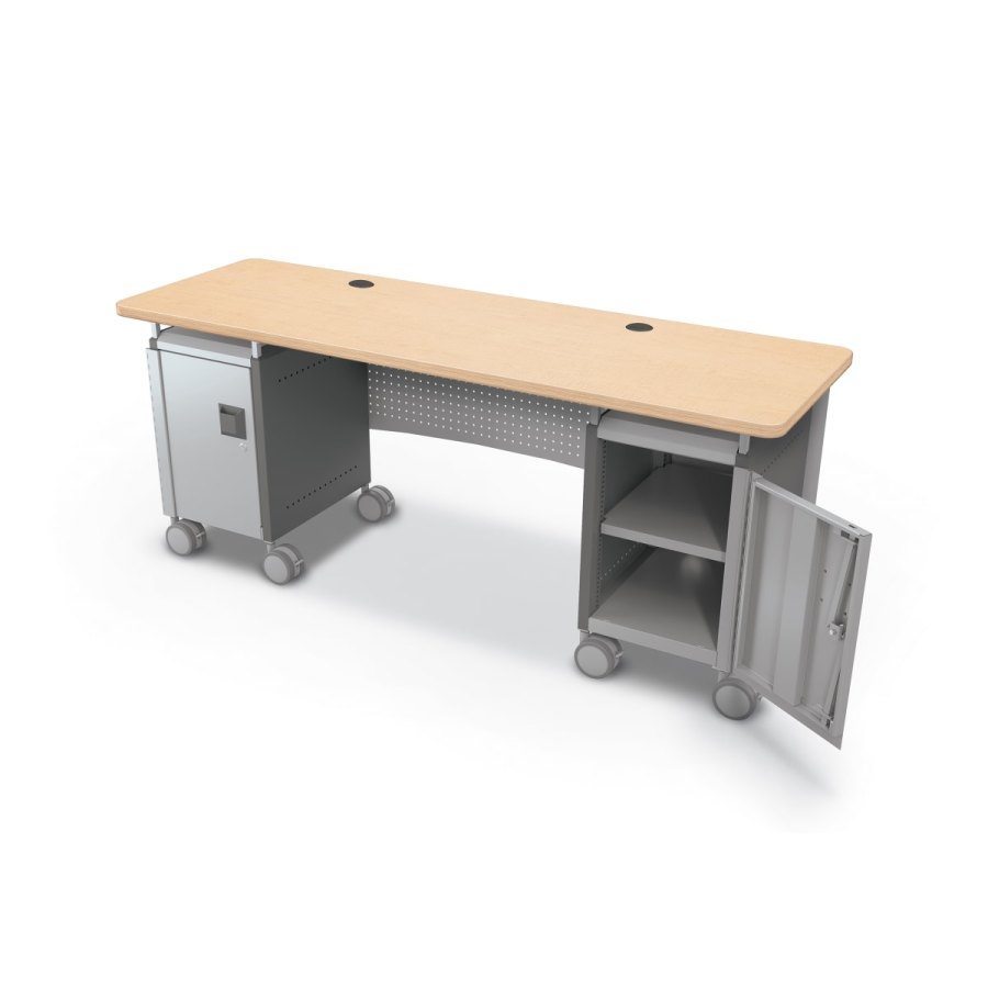 Mooreco — Compass Dual Cabinet Teacher Desk