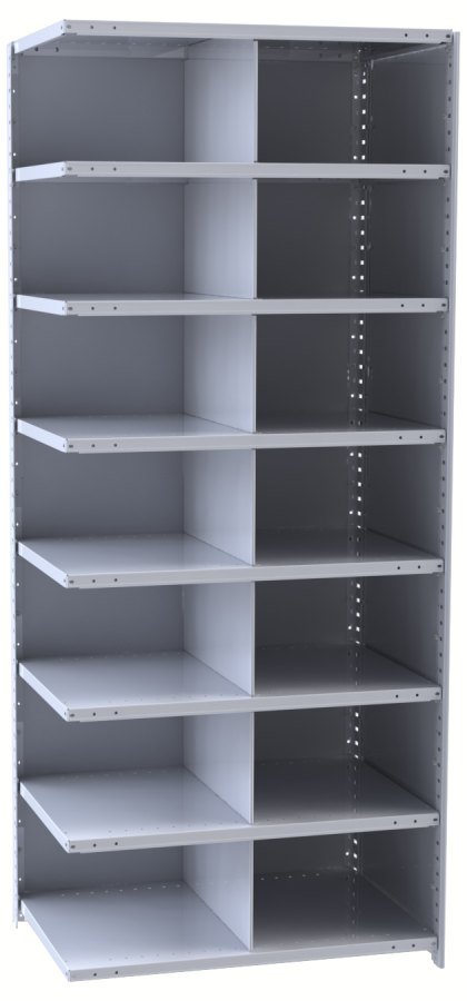Hallowell — Closed Metal Bin Shelving