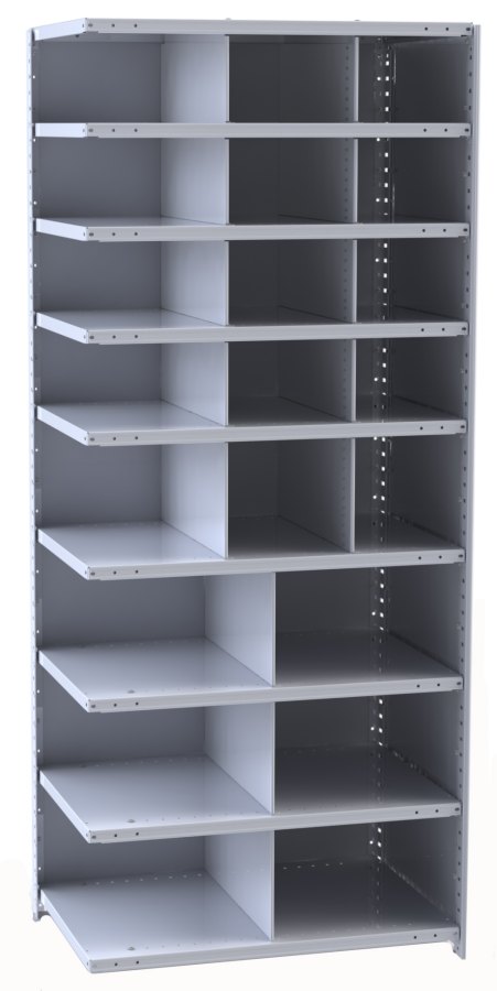 Hallowell — Closed Metal Bin Shelving