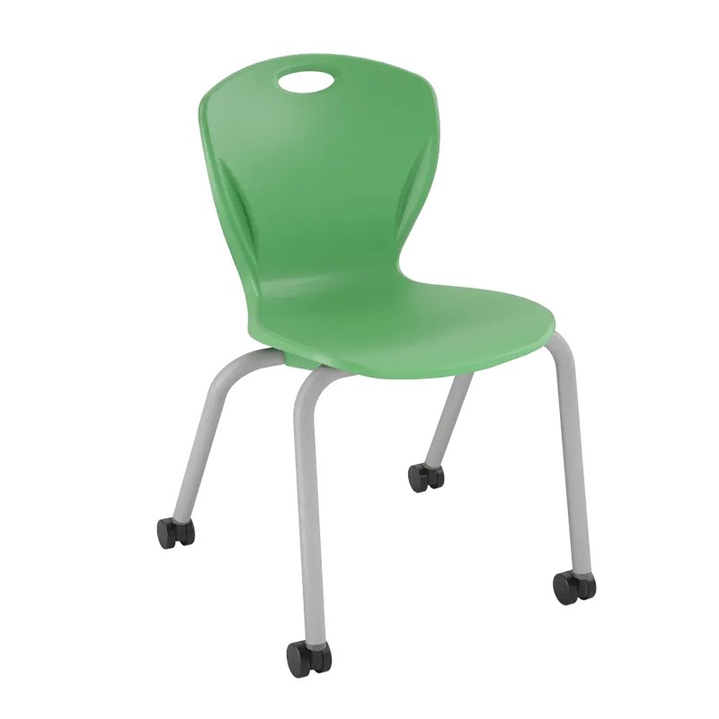 Four Leg Stacking Caster Chair